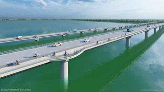 Projet du futur pont du Larivot